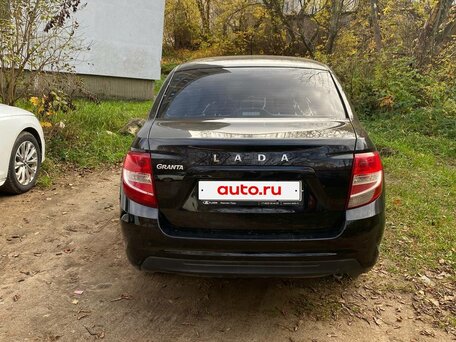 2022 Lada (ВАЗ) Granta I Рестайлинг, чёрный, 490000 рублей, вид 2