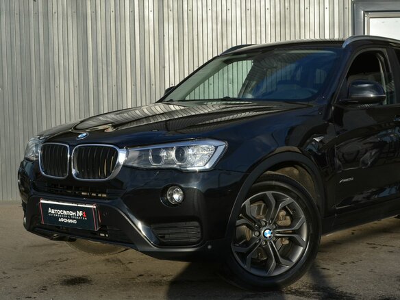 2017 BMW X3 20i xDrive II (F25) Рестайлинг, чёрный, 2459888 рублей - вид 1