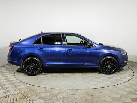 2017 Skoda Rapid I Рестайлинг, синий, 1349900 рублей, вид 4