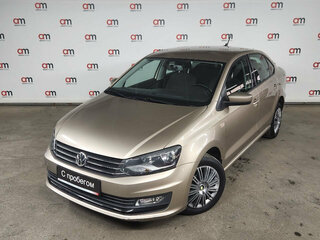 2017 Volkswagen Polo V Рестайлинг, бежевый, 1099000 рублей, вид 3