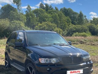 2002 BMW X5 3.0i I (E53), чёрный, 850000 рублей, вид 1