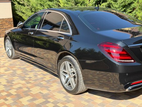 2019 Mercedes-Benz S-Класс 350 d Long VI (W222, C217) Рестайлинг, чёрный, 4500000 рублей, вид 4