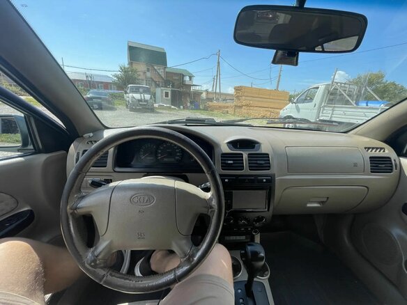2003 Kia Rio I Рестайлинг, зелёный, 195000 рублей - вид 2