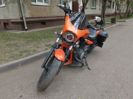 2016 Yamaha XVS1300, оранжевый, 750000 рублей, вид 3