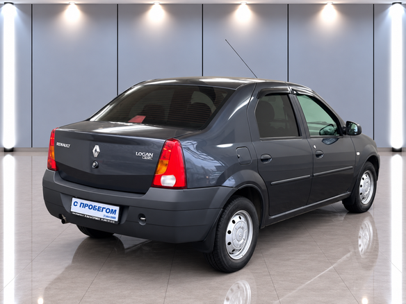 2009 Renault Logan I, серый, 370000 рублей - вид 3