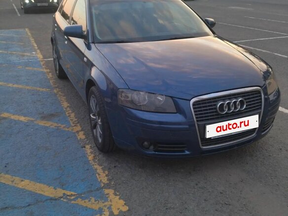 2006 Audi A3 II (8P) Рестайлинг 1, синий, 690000 рублей
