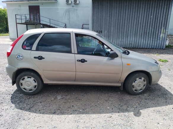 2007 Lada (ВАЗ) Kalina I, бежевый - вид 4