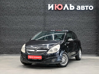 2007 Opel Corsa D, чёрный, 320000 рублей, вид 1