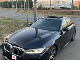 2021 BMW 5 серии 520i VII (G30/G31/G38) Рестайлинг, синий, 4300000 рублей, вид 2