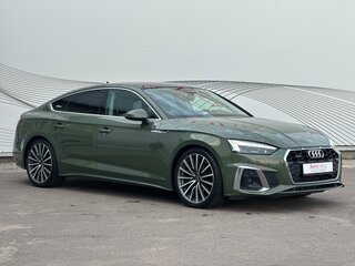 2021 Audi A5 Sportback 40 TFSI II (F5) Рестайлинг, зелёный, 4000000 рублей, вид 5