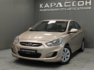 2011 Hyundai Solaris I, бежевый, 590000 рублей, вид 1