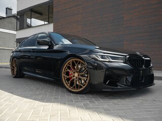 2021 BMW 5 серии 540i VII (G30/G31/G38) Рестайлинг, чёрный, 4176906 рублей, вид 3