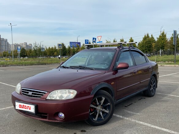2006 Kia Spectra I Рестайлинг 2, красный, 270000 рублей