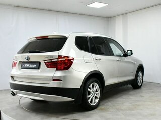 2013 BMW X3 20i xDrive II (F25), серебристый, 1580000 рублей, вид 2