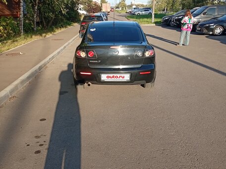 2007 Mazda 3 I (BK) Рестайлинг, чёрный, 730000 рублей, вид 3