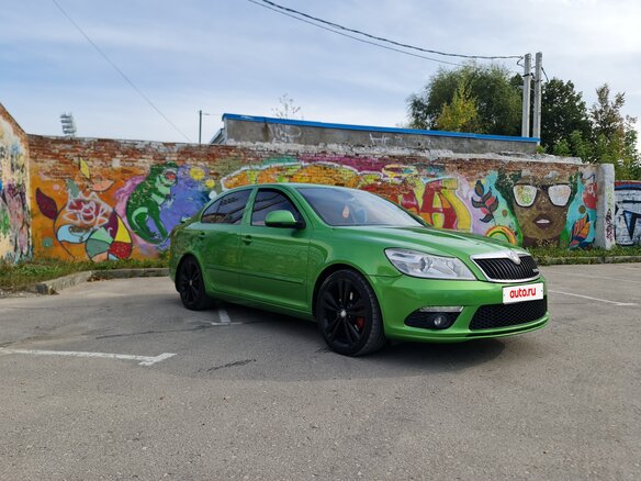 2012 Skoda Octavia RS II Рестайлинг, зелёный, 1370000 рублей - вид 2