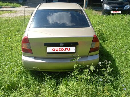 2002 Hyundai Accent II, бежевый, 220000 рублей, вид 3