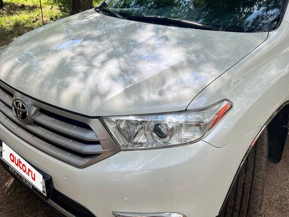 2012 Toyota Highlander II (XU40) Рестайлинг, белый - вид 14