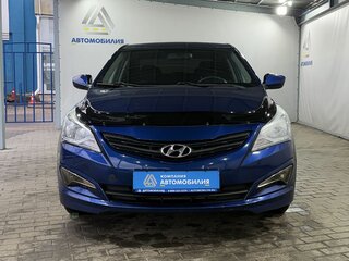 2016 Hyundai Solaris I Рестайлинг, синий, 999000 рублей, вид 5