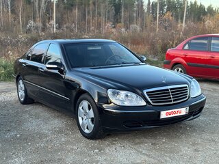 2004 Mercedes-Benz S-Класс 430 Long IV (W220) Рестайлинг, чёрный, 1250000 рублей, вид 1