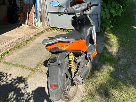 2008 Kymco Super 8, оранжевый, 75000 рублей, вид 4