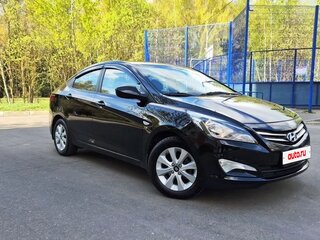 2016 Hyundai Solaris I Рестайлинг, чёрный, 942000 рублей, вид 1