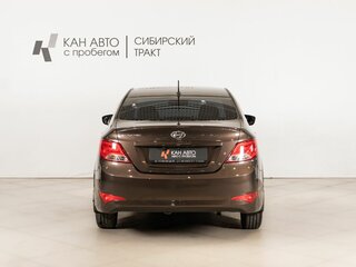2016 Hyundai Solaris I Рестайлинг, коричневый, 799654 рублей, вид 4