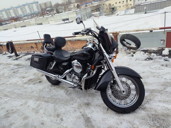 2006 Honda Shadow 750, чёрный, 620000 рублей