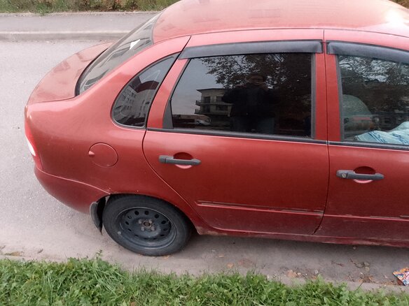 2007 Lada (ВАЗ) Kalina I, красный, 115000 рублей - вид 7
