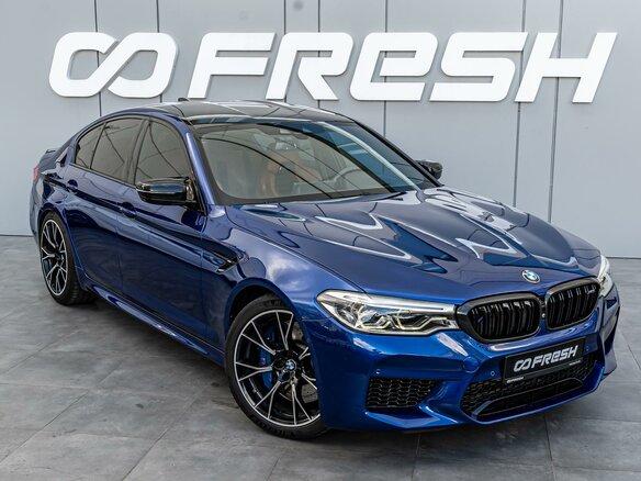 2019 BMW M5 Competition VI (F90), синий, 8380000 рублей - вид 9