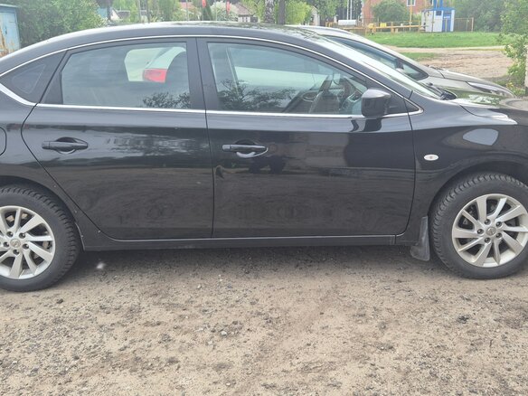 2014 Nissan Sentra VII (B17), чёрный - вид 2