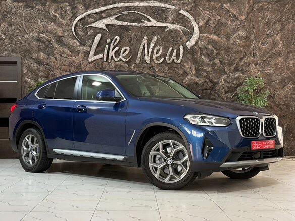 2021 BMW X4 20i II (G02) Рестайлинг, синий, 5998000 рублей - вид 1