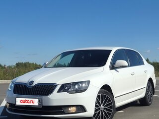 2014 Skoda Superb DSG II Рестайлинг, белый, 1350000 рублей, вид 5