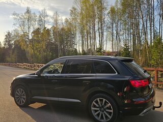2015 Audi Q7 II (4M), чёрный, 3750000 рублей, вид 3