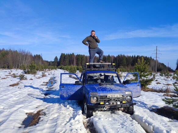 2003 Lada (ВАЗ) 2121 (4x4) I Рестайлинг, синий, 300000 рублей - вид 15