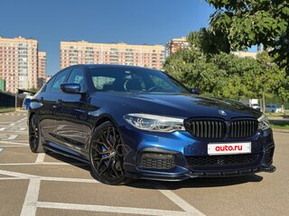 2017 BMW 5 серии 540i xDrive VII (G30/G31/G38), синий, 3599000 рублей, вид 4