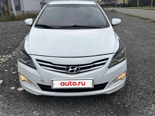 2014 Hyundai Solaris I Рестайлинг, белый, 560000 рублей, вид 1