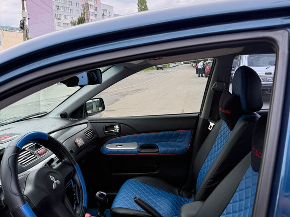 2006 Mitsubishi Lancer IX Рестайлинг, синий, 410000 рублей - вид 6