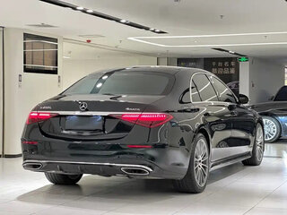 2022 Mercedes-Benz S-Класс 450 Long 4MATIC VII (W223), чёрный, 9092027 рублей, вид 4