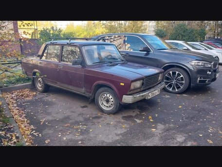 2005 Lada (ВАЗ) 2107, пурпурный, 120000 рублей, вид 2