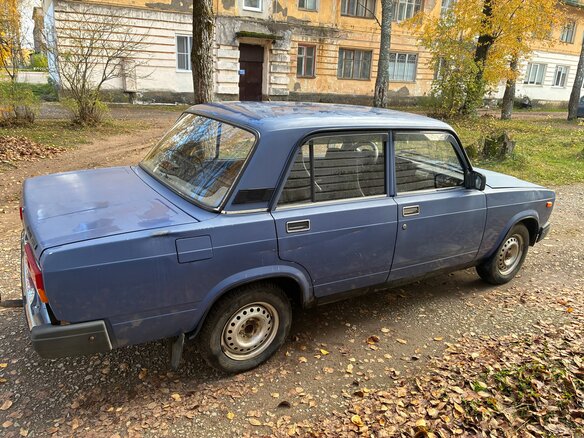 2007 Lada (ВАЗ) 2107, синий, 160000 рублей - вид 3