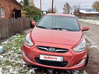 2012 Hyundai Solaris I, пурпурный, 750000 рублей, вид 1