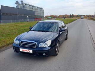 2007 Hyundai Sonata ТагАЗ IV (EF) Рестайлинг, синий, 460000 рублей, вид 2