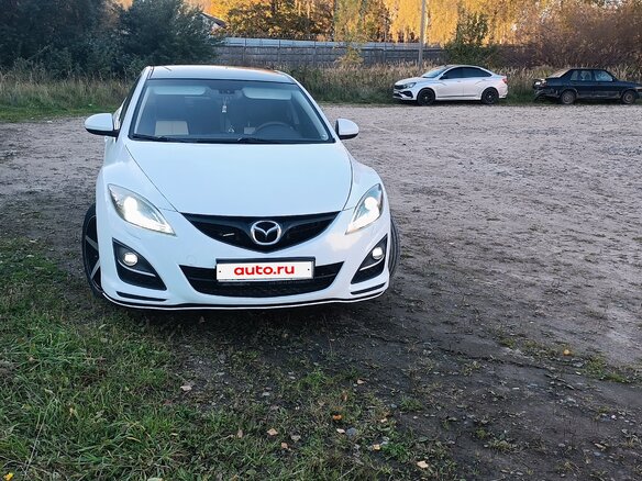 2011 Mazda 6 II (GH) Рестайлинг, белый, 1100000 рублей - вид 1