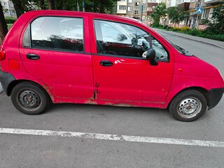 2002 Daewoo Matiz I Рестайлинг, красный, 80000 рублей, вид 3