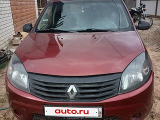 2014 Renault Sandero I, красный, 349000 рублей, вид 1