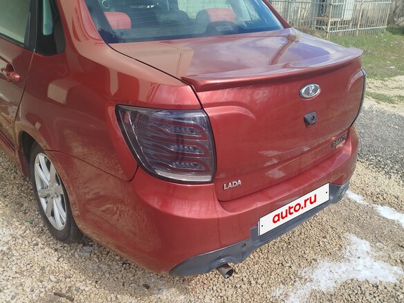 2016 Lada (ВАЗ) Granta Sport I, красный, 1200000 рублей - вид 3