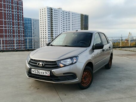 2020 Lada (ВАЗ) Granta I Рестайлинг, серый, 525000 рублей, вид 1