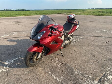 2003 Honda VFR 800, красный, 415000 рублей, вид 5