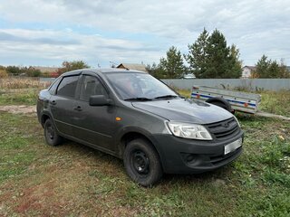 2013 Lada (ВАЗ) Granta I, серебристый, 360000 рублей, вид 2